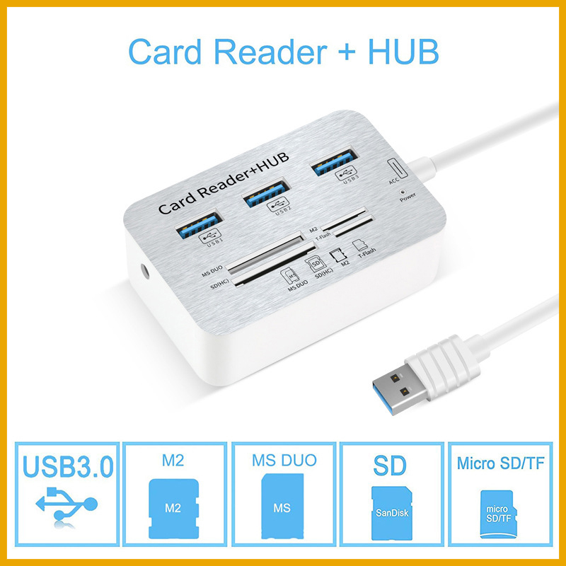7in1 3 Ports USB TYPE C 3.0 HU - Usb Hub Type C recension och pris