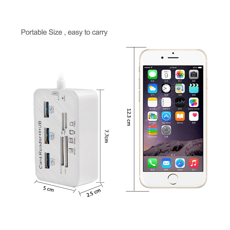 7in1 3 Ports USB TYPE C 3.0 HU - Usb Hub Type C recension och pris