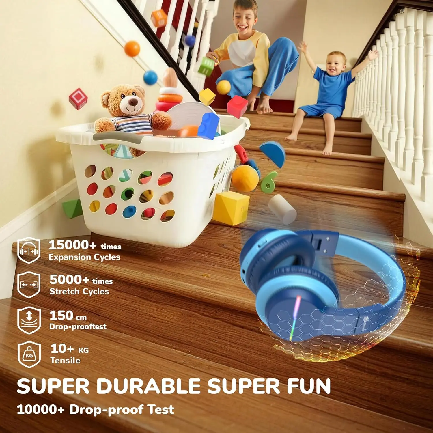 iClever BTH12 Kids Bluetooth H - Wired Earphone Lightning recension och pris