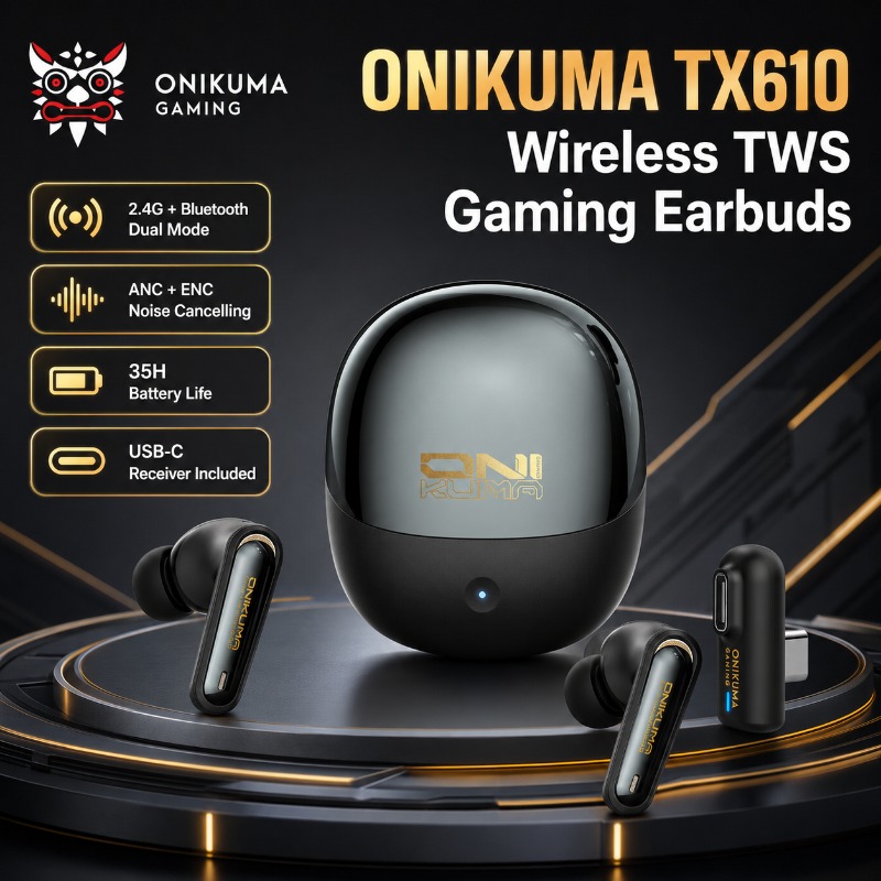 ONIKUMA TX610 Wireless Gaming  - Wired Earphone Lightning recension och pris