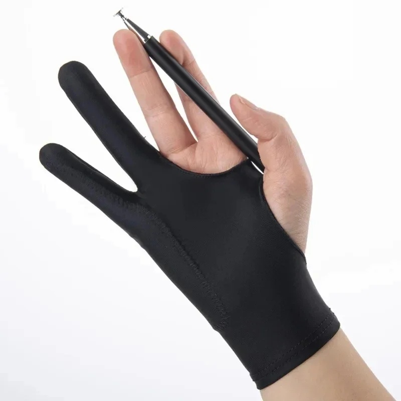 1/4pcs Anti-Fouling Two-Finger - Drawing Glove Artist recension och pris